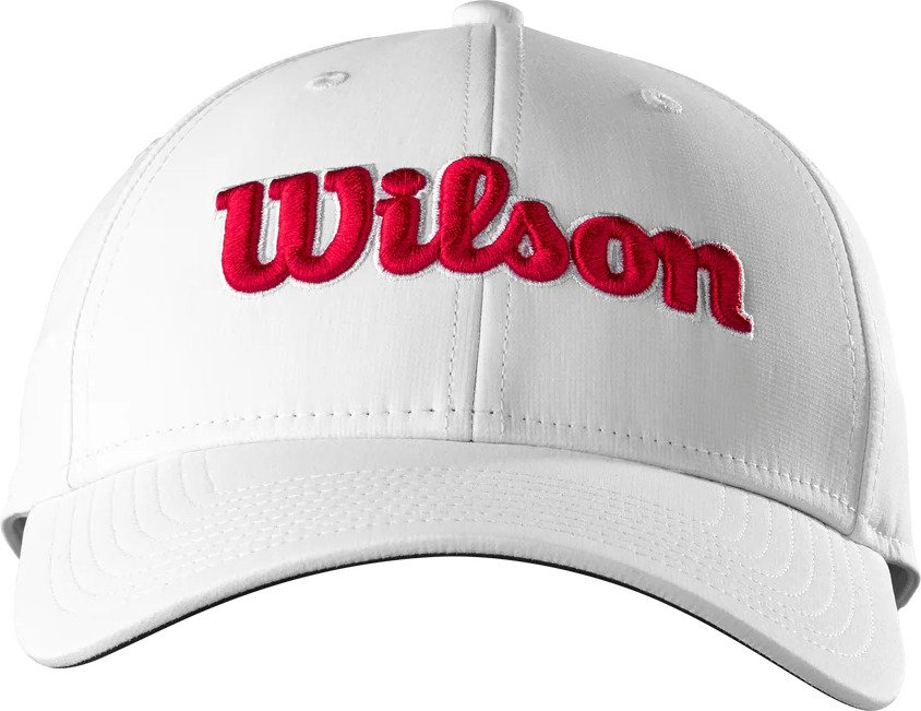 Wilson Tour gorra, blanco/rojo