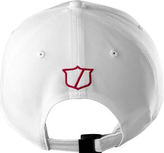 Wilson Tour gorra, blanco/rojo