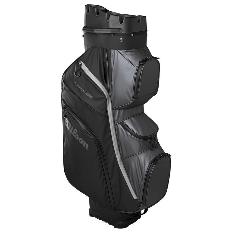 Wilson I-Lock Dry cart bag, negro/gris
