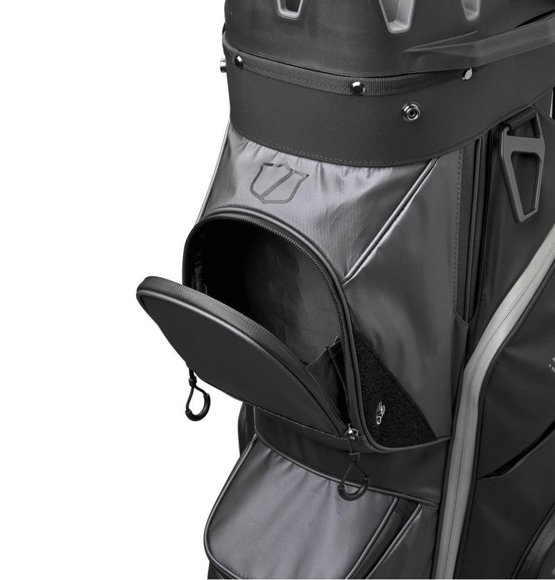 Wilson I-Lock Dry cart bag, negro/gris