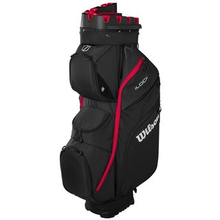 Wilson I Lock cart bag, negro/rojo