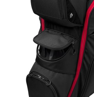 Wilson I Lock cart bag, negro/rojo