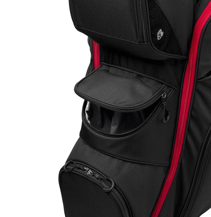 Wilson I Lock cart bag, negro/rojo
