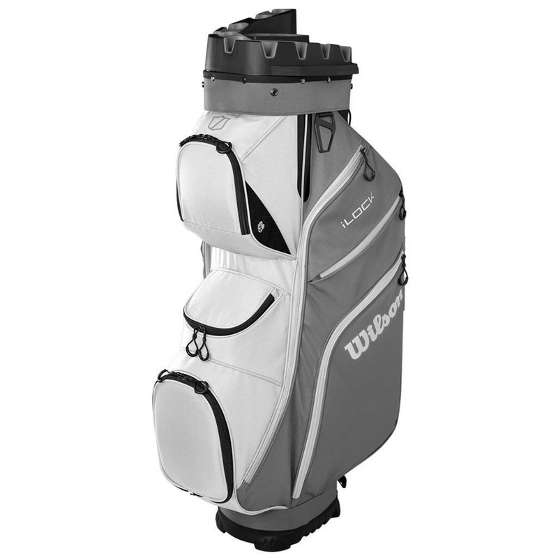Wilson I Lock cart bag, gris/blanco/negro