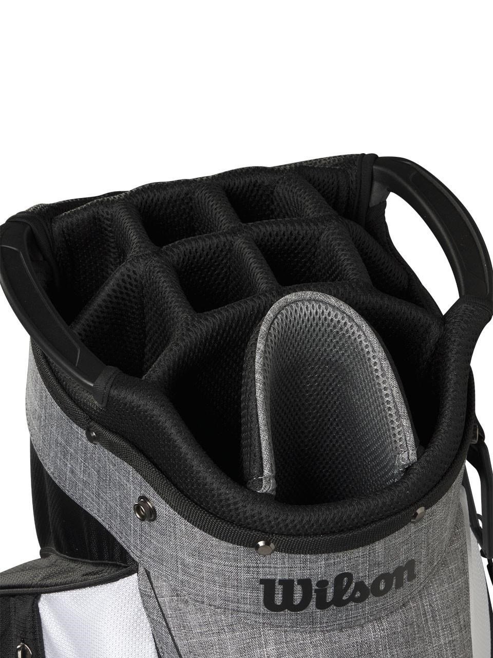 Wilson Feather cart bag, negro/gris/blanco