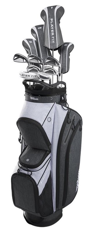 Wilson Player Fit Premium golfový set de mujer, grafito + cart bag