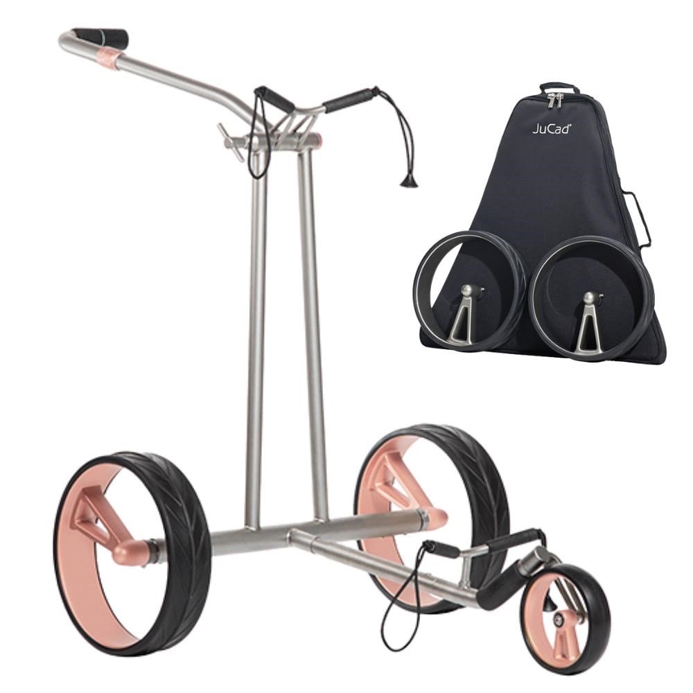 JuCad Phantom Titan Rose 2.0 carrito eléctrico + bolsa de transporte, titanio
