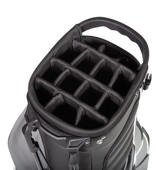 JuCad 2in1 FIirst Class stand bag, negro/gris/blanco