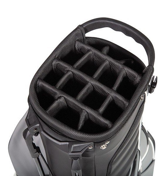 JuCad 2in1 FIirst Class stand bag, negro/gris/blanco