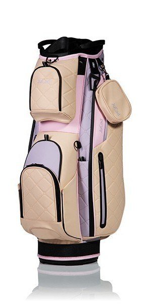 JuCad First Class cart bag, beige/lila/rosa