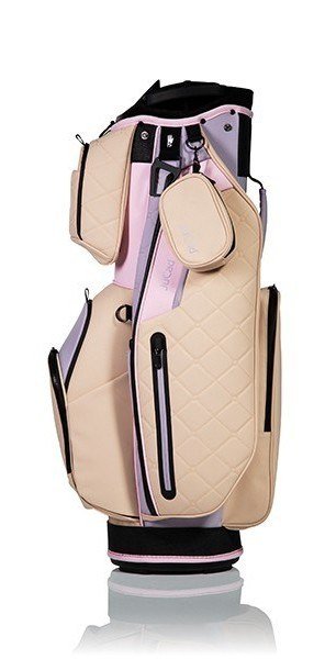 JuCad First Class cart bag, beige/lila/rosa