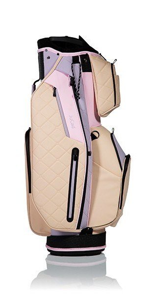 JuCad First Class cart bag, beige/lila/rosa