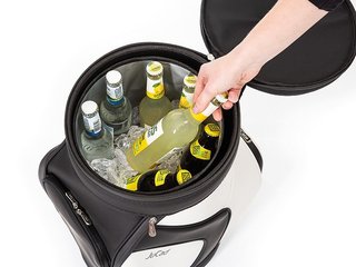 JuCad Jucad stool with cooler, negro/blanco