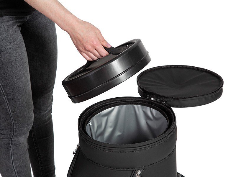 JuCad Jucad stool with cooler, negro/blanco
