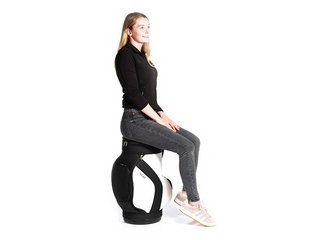 JuCad Jucad stool with cooler, negro/blanco