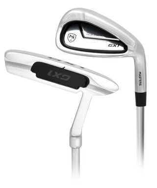 Masters GX1 Gts set de golf para hombre, grafito, + bolsa stand, negro/gris/blanco