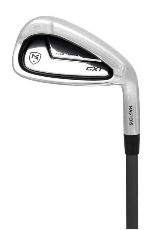 Masters GX1 Gts set de golf para hombre, grafito, + bolsa stand, negro/gris/blanco