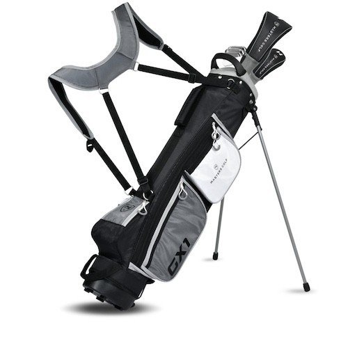 Masters GX1 Gts set de golf medio de hombre, grafito + stand bag, negro/gris/blanco