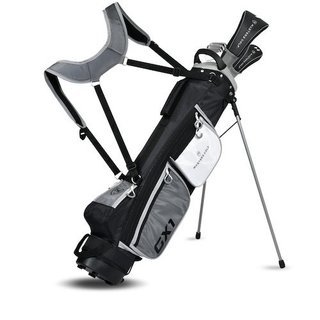 Masters GX1 Gts set de golf medio de hombre, grafito + stand bag, negro/gris/blanco