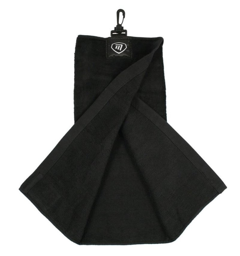 Masters Golf Masters Tri-Fold toalla de golf, negra