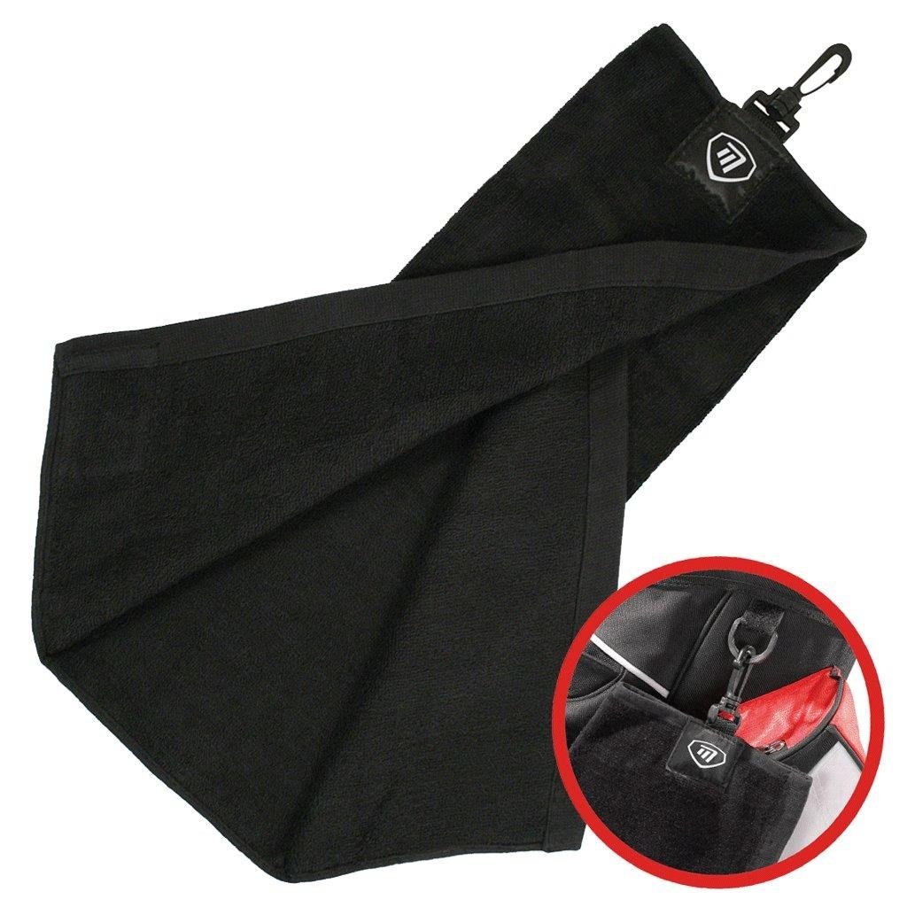 Masters Golf Masters Tri-Fold toalla de golf, negra