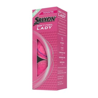 Srixon Soft Feel Lady pelotas de golf para mujer, rosas