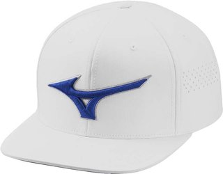 Mizuno Tour Flat Snapback gorra de hombre, blanca