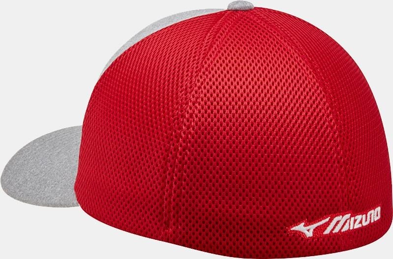 Mizuno Fitted Meshback gorra de hombre, rojo/marino