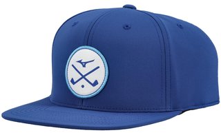Mizuno Crossed Clubs Snapback gorra de golf, royal