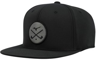 Mizuno Crossed Clubs Snapback gorra de golf, negra