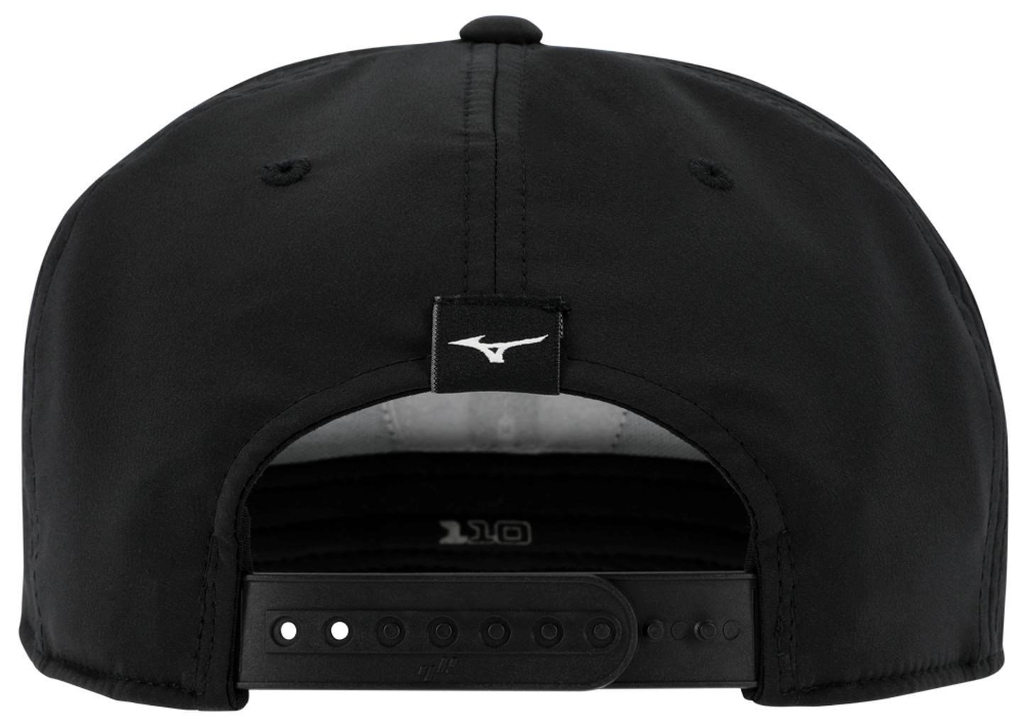 Mizuno Crossed Clubs Snapback gorra de golf, negra