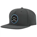 Mizuno Crossed Clubs Snapback gorra de golf, carbón