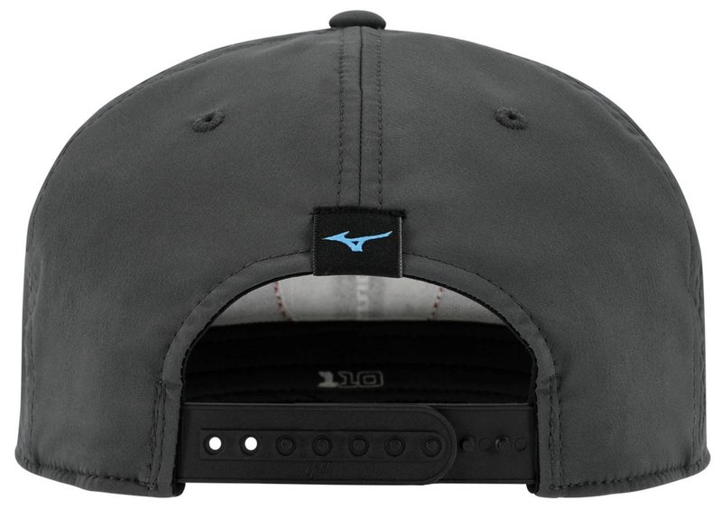 Mizuno Crossed Clubs Snapback gorra de golf, carbón