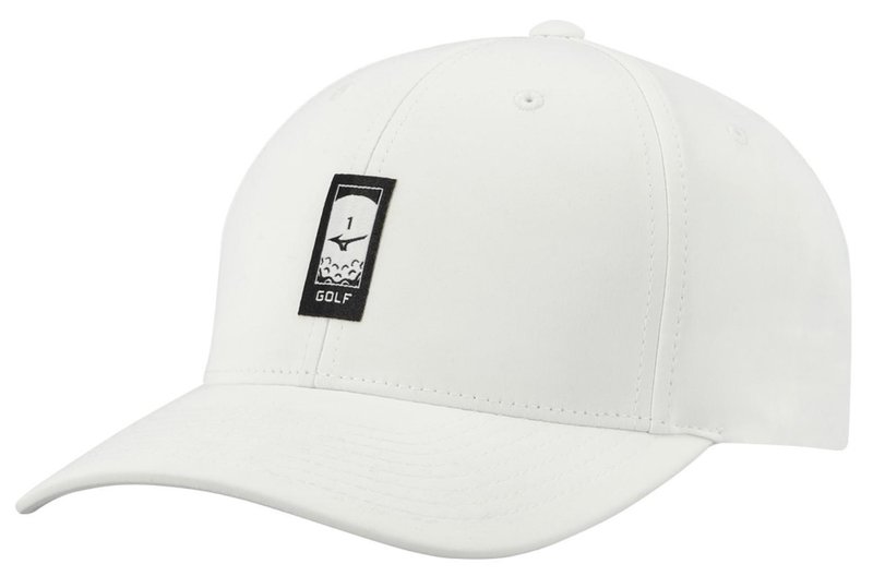 Mizuno Fresh Marble gorra de hombre, blanco/negro