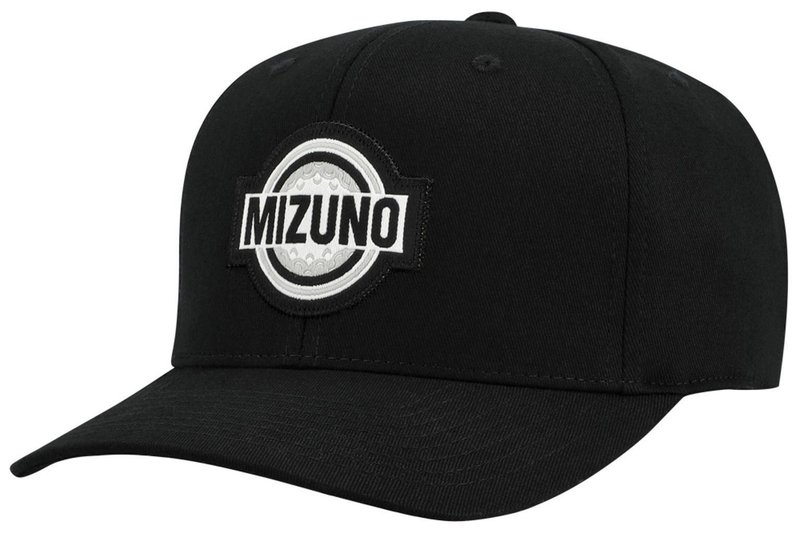 Mizuno Patch Snapback gorra de hombre, negra