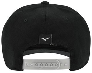 Mizuno Patch Snapback gorra de hombre, negra