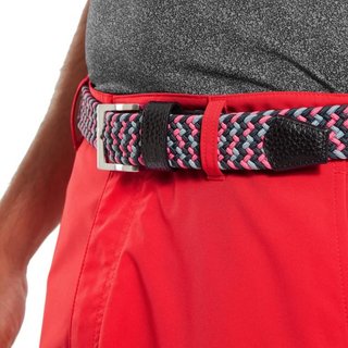 FootJoy Braided unisex cinturón, negro/rosa