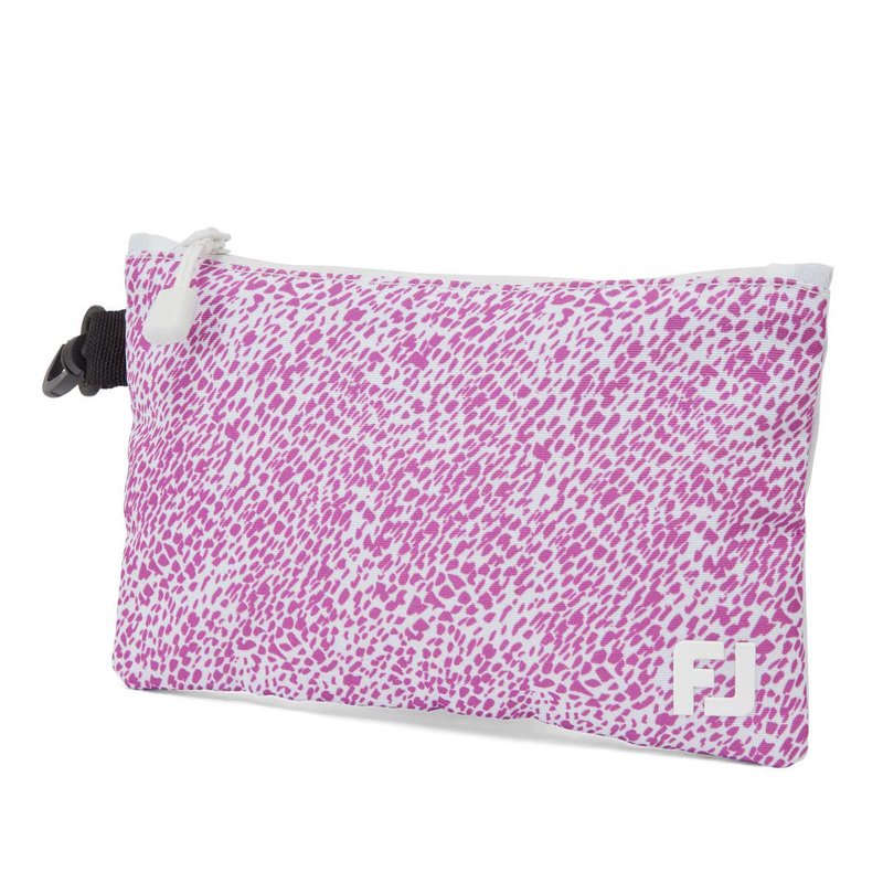 FootJoy FootJoy Valuables Pouch bolsa, white/berry animal