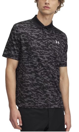 Under Armour Matchplay Printed polo de hombre, negro