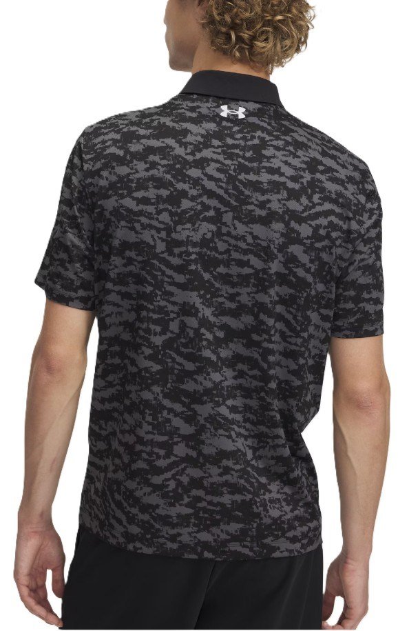 Under Armour Matchplay Printed polo de hombre, negro
