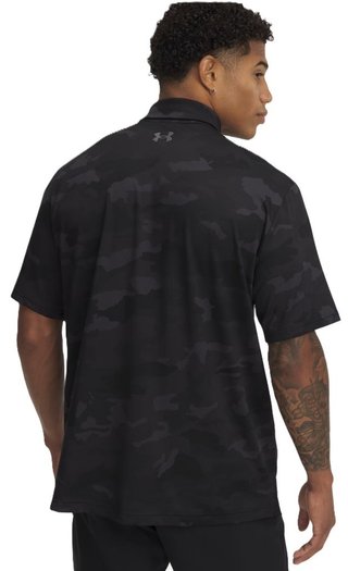 Under Armour Playoff 3.0 Printed polo para hombre, negro