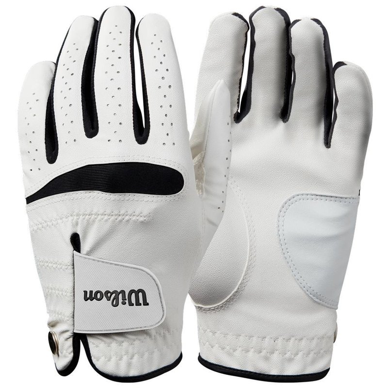 Wilson Feel Plus guante de golf para hombre, blanco