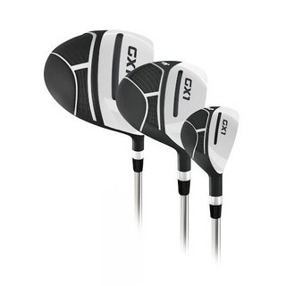 Masters GX1 Gts golf set de hombre, acero, + stand bag, negro/gris/blanco