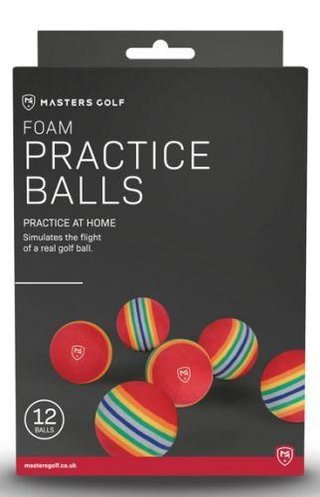 Masters Foam Practice pelotas de golf de práctica (12 pelotas)