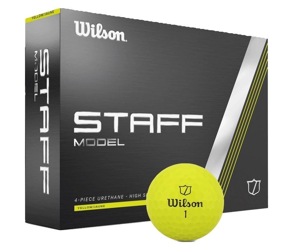 Wilson Staff Model pelotas de golf 2025, amarillas