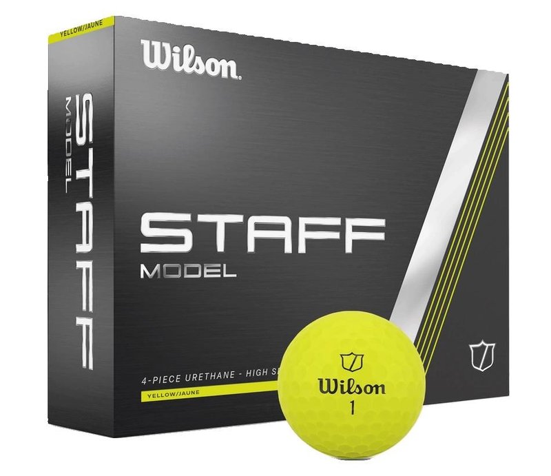 Wilson Staff Model pelotas de golf 2025, amarillas