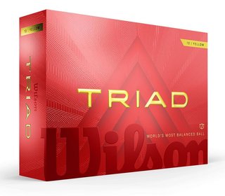 Wilson Triad pelotas de golf 2025 (12 pelotas), amarillas