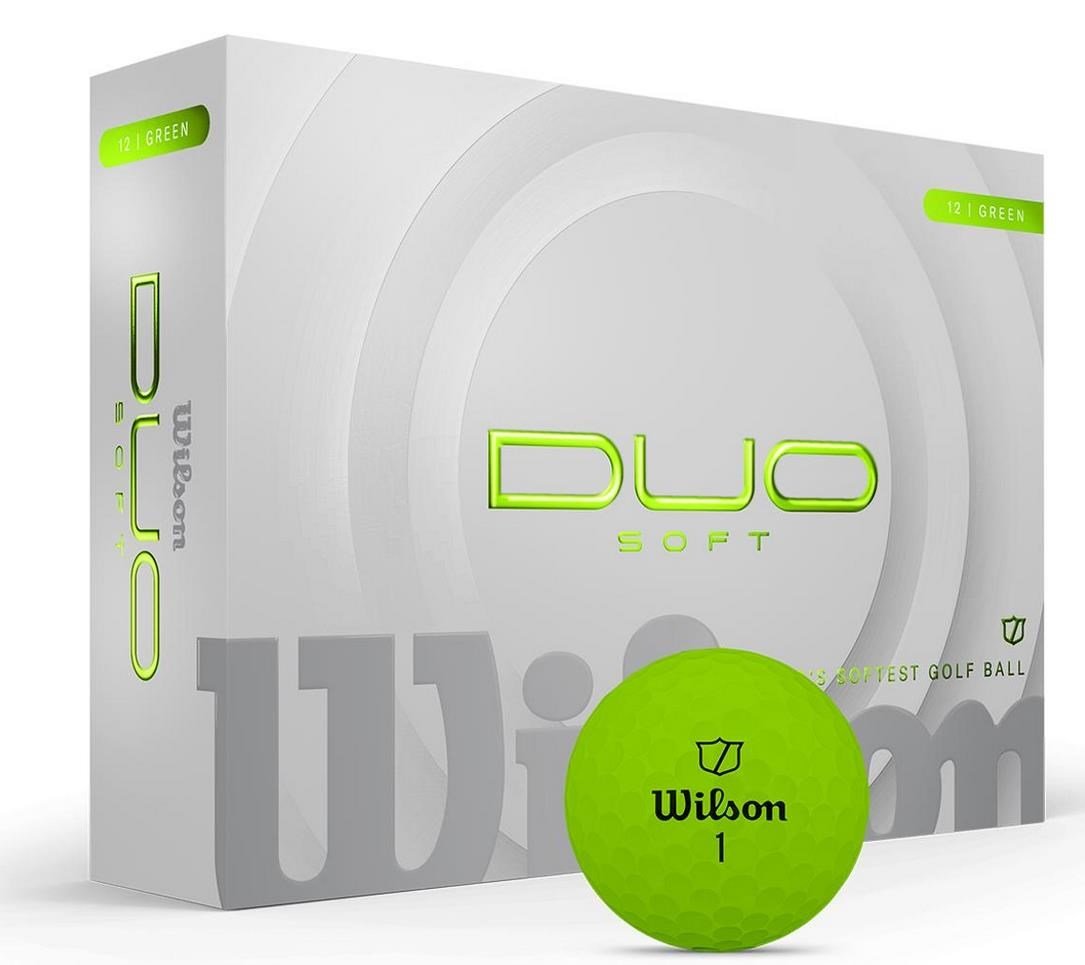 Wilson Duo Soft pelotas de golf, verdes