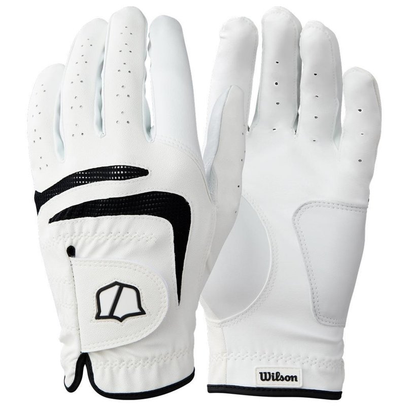 Wilson Grip Plus guante de golf para hombre, blanco