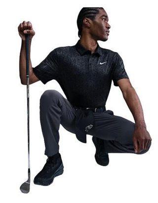 Nike Tour polo de hombre, antracita/blanco